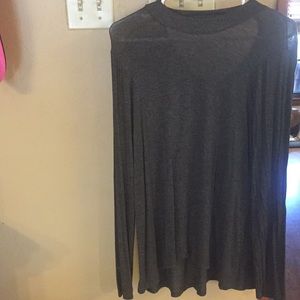 Mossimo long sleeve open back top